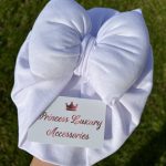 Pamučni turban sa velikom puff mašnom