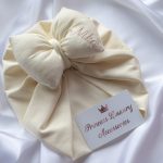 Personalizovani pamučni turban sa puf mašnom